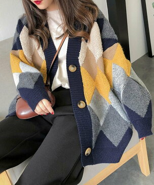 【SALE/34%OFF】Amulet ニットカーディガン レディース カーディガン アミュレット ニット カーディガン カーキ ネイビー レッド