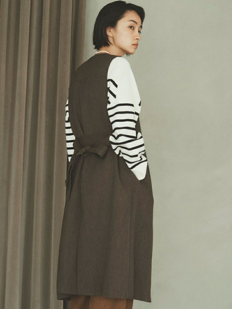 UNITED ARROWS green label relaxing ミックス ツイード ロング ベスト ユナイテッドアローズ グリーンレーベルリラクシング コート/ジャケット アウターベスト ブラウン ホワイト【送料無料】のサムネイル
