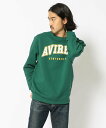 【SALE／30%OFF】AVIREX NEWYORK COLLEGE LOGO SWEAT/ニューヨーク カレッジ スウェット ロゴ アヴィレックス トップス その他のトップス グリーン パープル グレー【送料無料】 その1