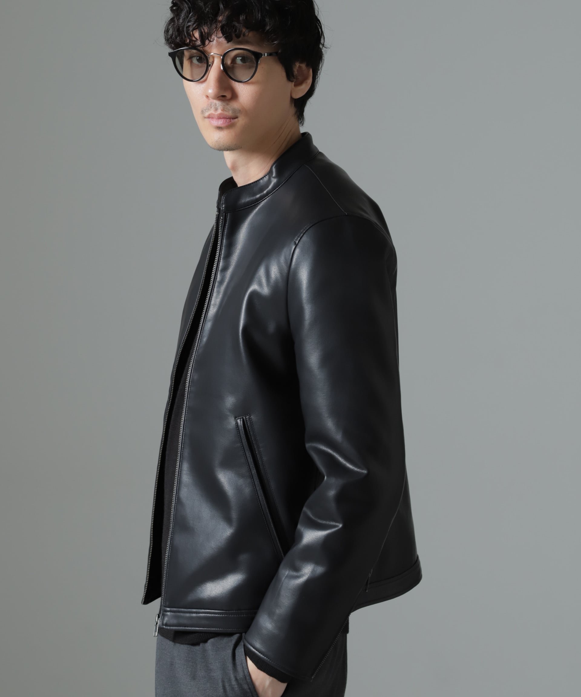 楽天市場】ナノユニバース ライダース レザー(コート 楽天市場】ナノユニバース ライダース レザー(コート