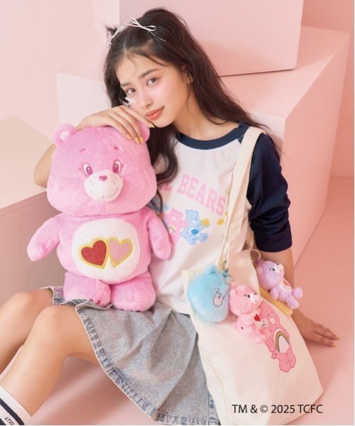 【SALE／60%OFF】Lovetoxic 【ケアベア】ラグランクロップド長袖