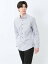 【SALE/50%OFF】TAKA-Q ストレッチ プリント ワイドカラー長袖シャツ 【25SS】 メンズ シャツ カジュアル トップス インナー 長袖 ギフト プレゼント ライトアウター カーディガン アウター タカキュー トップス シャツ・ブラウス ホワイト 3,025円