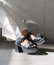 PAGEBOY バックルチャンキーヒール ページボーイ シューズ・靴 サンダル ブラック ブラウン【送料無料】(4)