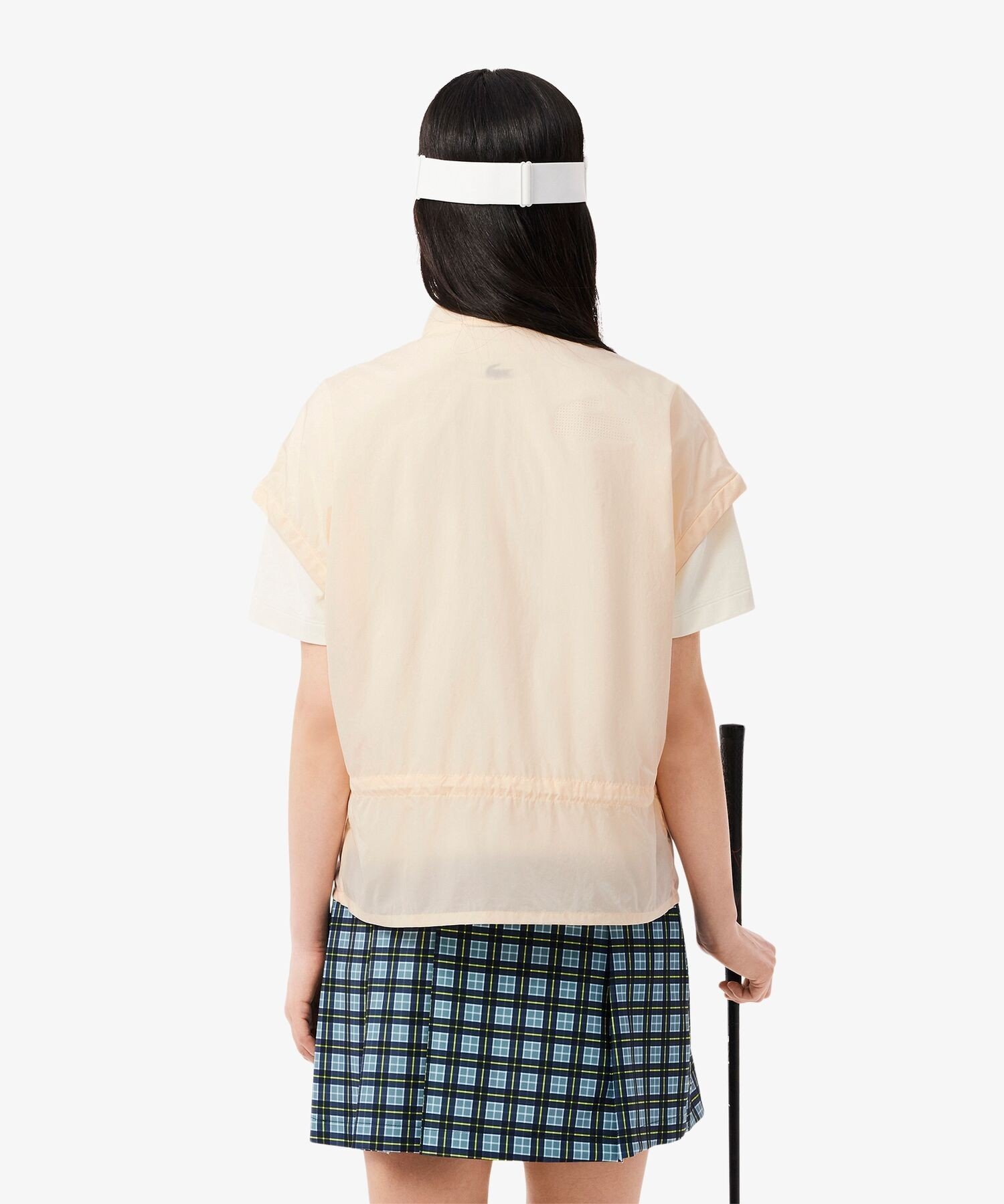 【SALE／40%OFF】LACOSTE マイクロフレンチスリーブウィメンズゴルフジャケット ラコステ ジャケット・アウター ダウンジャケット・ダウンベスト ホワイト【送料無料】