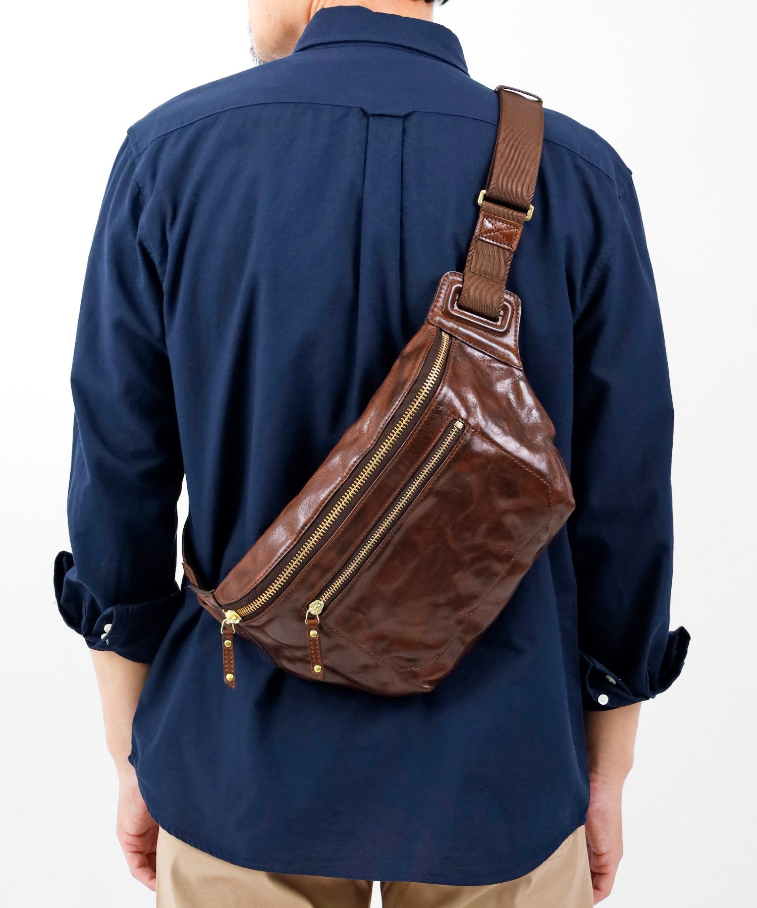 【SALE／16%OFF】MARUKAWA SMITH’S AMERICAN スミス アメリカン レザー ショルダーバック 本革 牛革 リアルレザー ロングベルト ウエストバッグ 斜めがけバッグ メンズ レディース ユニセックス ウエストバッグ おしゃれ シンプル 旅行バッグ マルカワ バッグ 【送料無料】