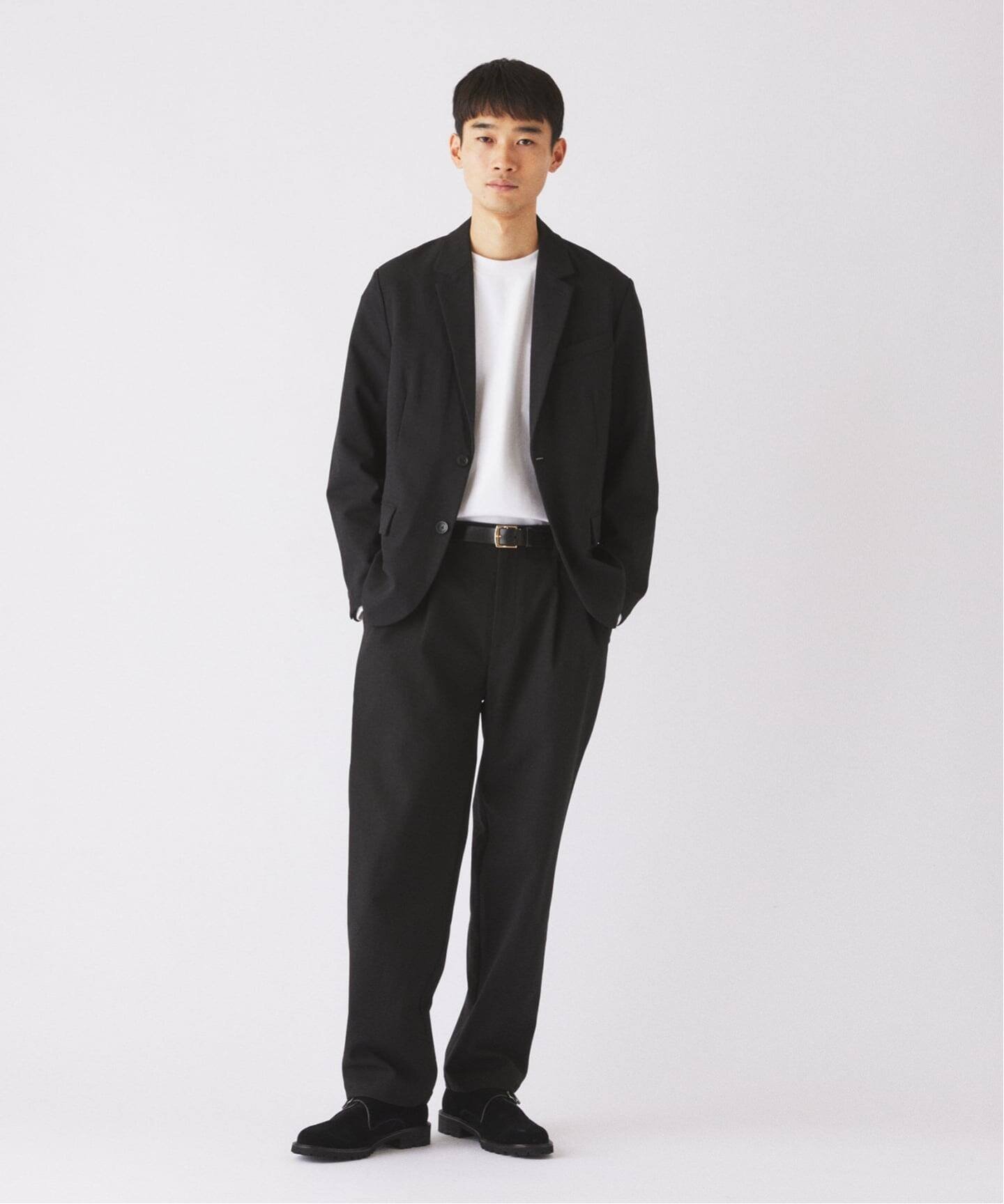 JOURNAL STANDARD relume 《予約》ソフト メランジ "ウォッシャブル" オーバル イージースラックス ジャーナル スタンダード レリューム パンツ スラックス・ドレスパンツ ブラウン ブラック