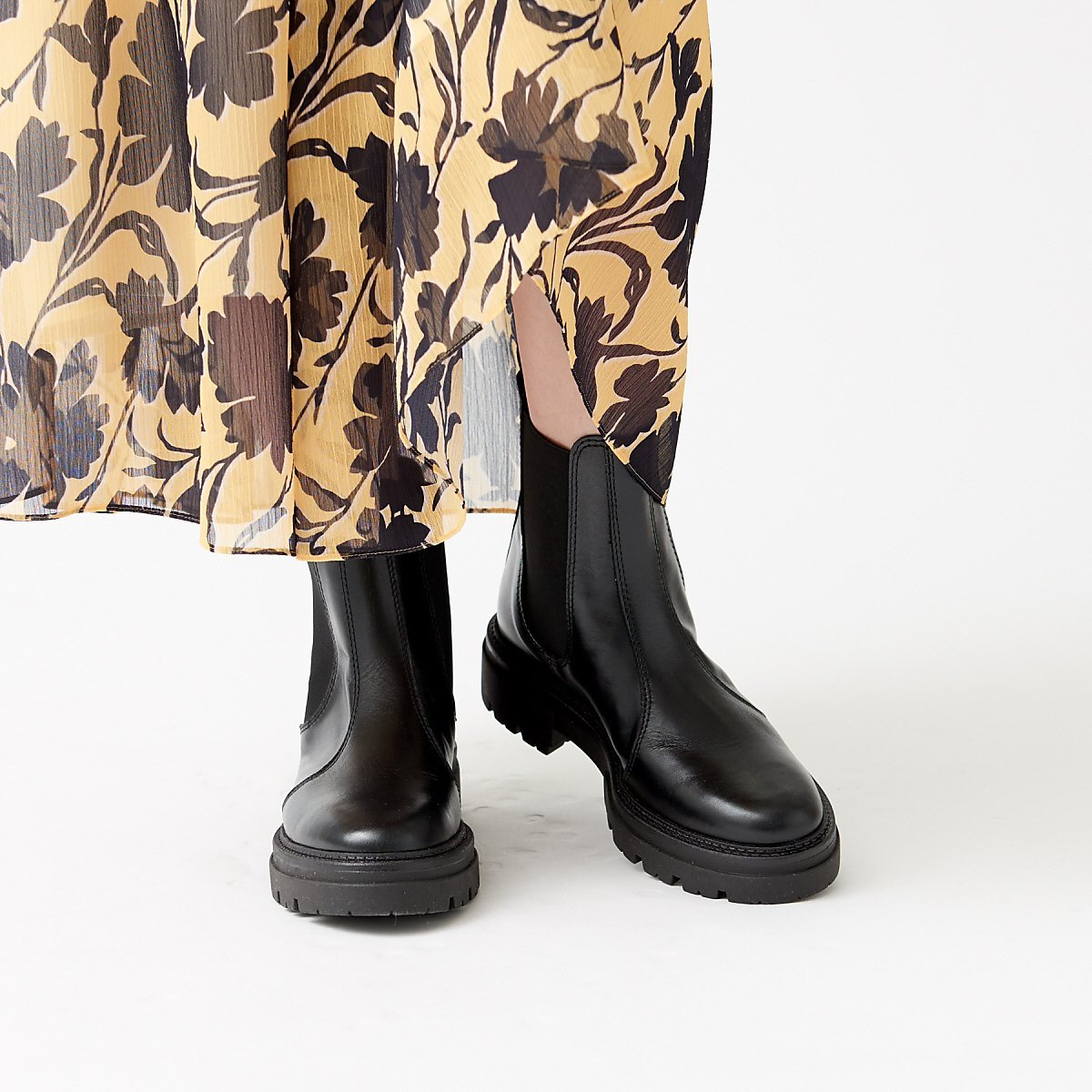 Rouge vif la cle 【ロングヒット】ENESSサイドゴアブーツ ルージュ・ヴィフ ラクレ シューズ・靴 ブーツ ブラック【送料無料】のサムネイル