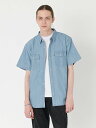 Levi's リラックスフィット ウエスタンシャツ ブルーシャンブレー T2 MT NEW HYDE CHAMBRAY リーバイス トップス シャツ・ブラウス ブルー【送料無料】