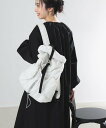 Demi-Luxe BEAMS AK+1 / ユーティリティ バッグ デミルクス ビームス バッグ リュック・バックパック ホワイト ブラック【送料無料】(4)