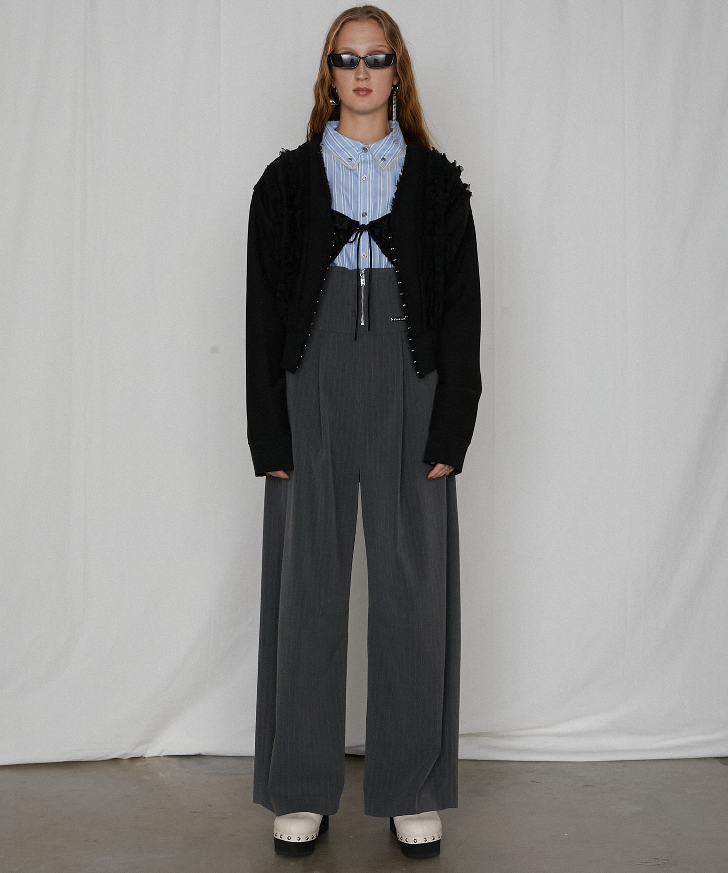 【SALE／20%OFF】PRANK PROJECT ブラトップオールインワン / Bra Top All In One プランク プロジェクト オールインワン・オーバーオール オールインワン・つなぎ グレー ブラック【送料無料】