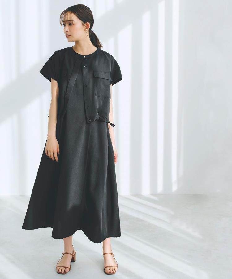 【SALE/30%OFF】grove 【品よく着こなす,大人のワークスタイル】ワークジャケット*ワンピースセット グローブ ワンピース・ドレス その他のワンピー...