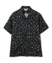 【SALE／50%OFF】AVIREX アロハシャツ A.C. ソルジャー/ALOHA SHIRT A.C. SOLDIER アヴィレックス トップス シャツ・ブラウス ブラック ホワイト【送料無料】