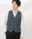 【SALE／44%OFF】TAKEO KIKUCHI 【イージーケア】アンチピリング ニット ジレ タケオキクチ トップス ベスト・ジレ グレー ブラック【送料無料】