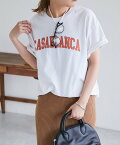 un dix cors 【ゆうき's企画】CASABLANCAロゴTee アンディコール トップス カットソー・Tシャツ オレンジ グリーン ブラック【送料無料】