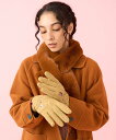 【SALE/50%OFF】Jocomomola フラワー刺繍配色パイピング手袋 ホコモモラ ファッション雑貨 手袋 パープル イエロー【送料無料】