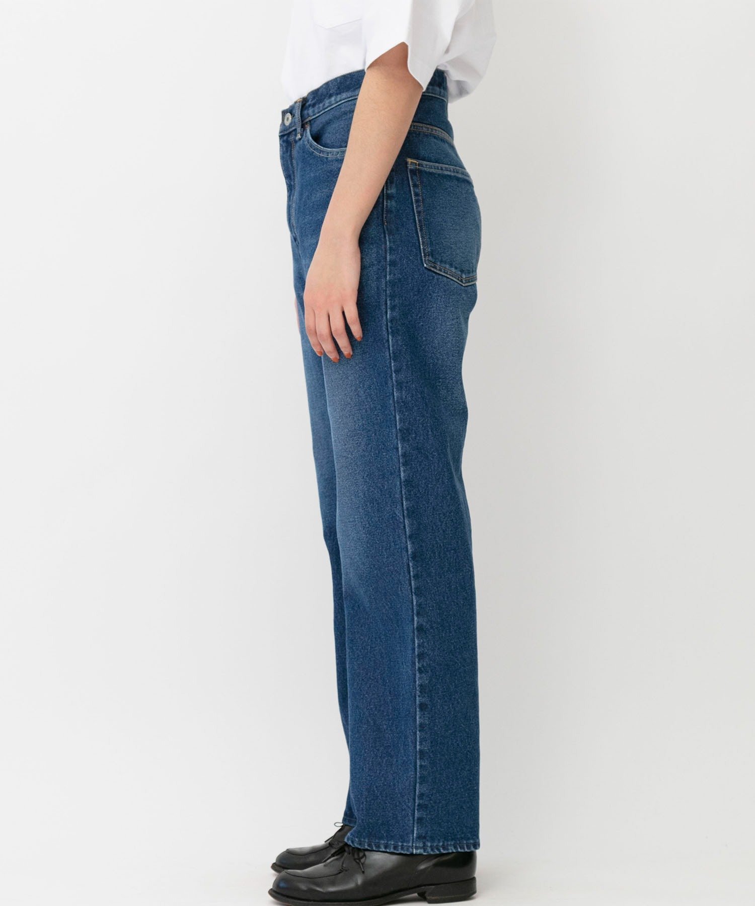 Johnbull Private labo デニムストレートパンツ ジョンブルプライベートラボ パンツ ジーンズ・デニムパンツ ブルー