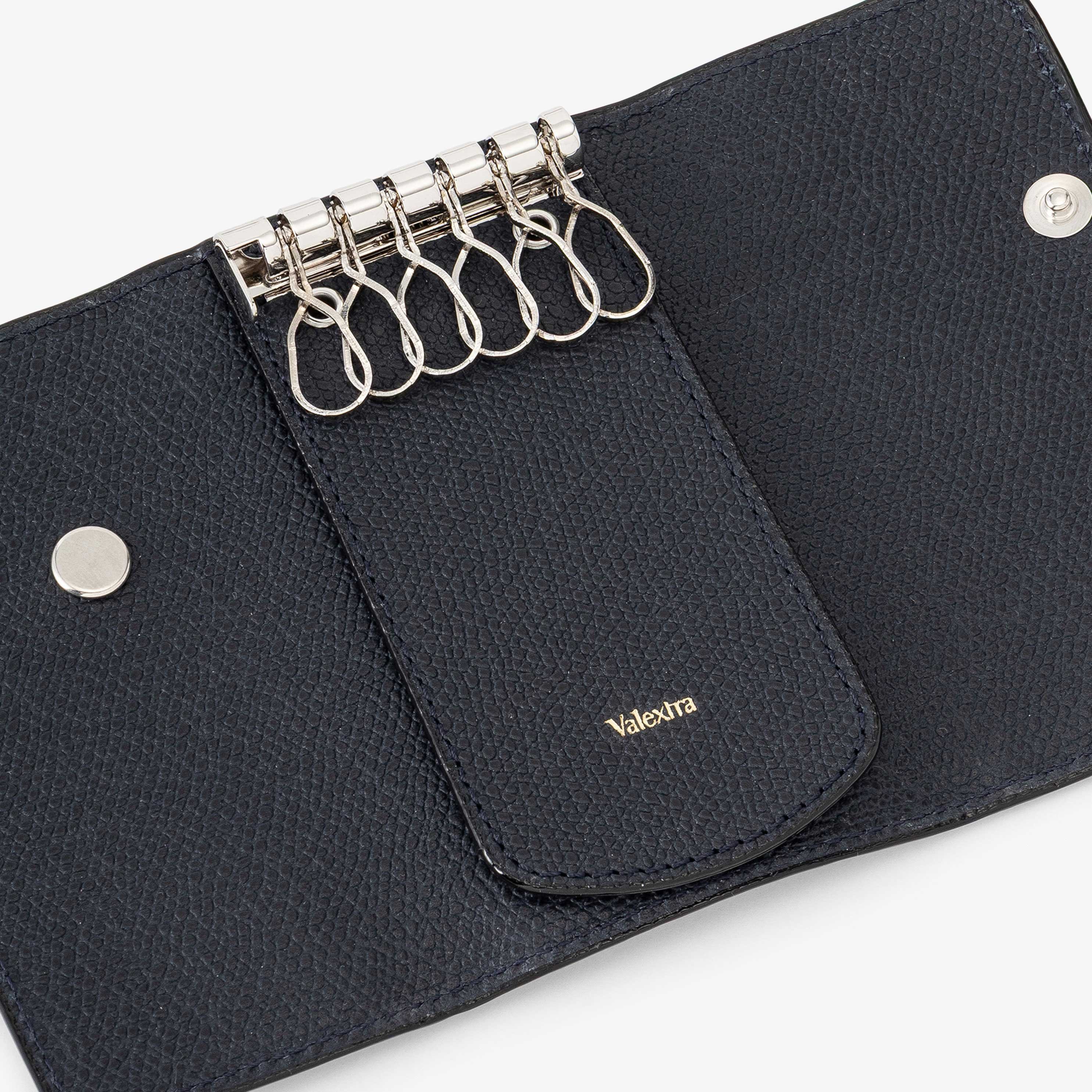 Valextra 【公式】キーホルダー 6フック ヴァレクストラ 財布・ポーチ・ケース その他の財布・ポーチ・ケース ブルー【送料無料】