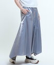 CONVERSE TOKYO WOMEN GLOSSY SATIN STAR★ CUT SKIRT コンバーストウキョウ スカート その他のスカート グレー シルバー【送料無料】