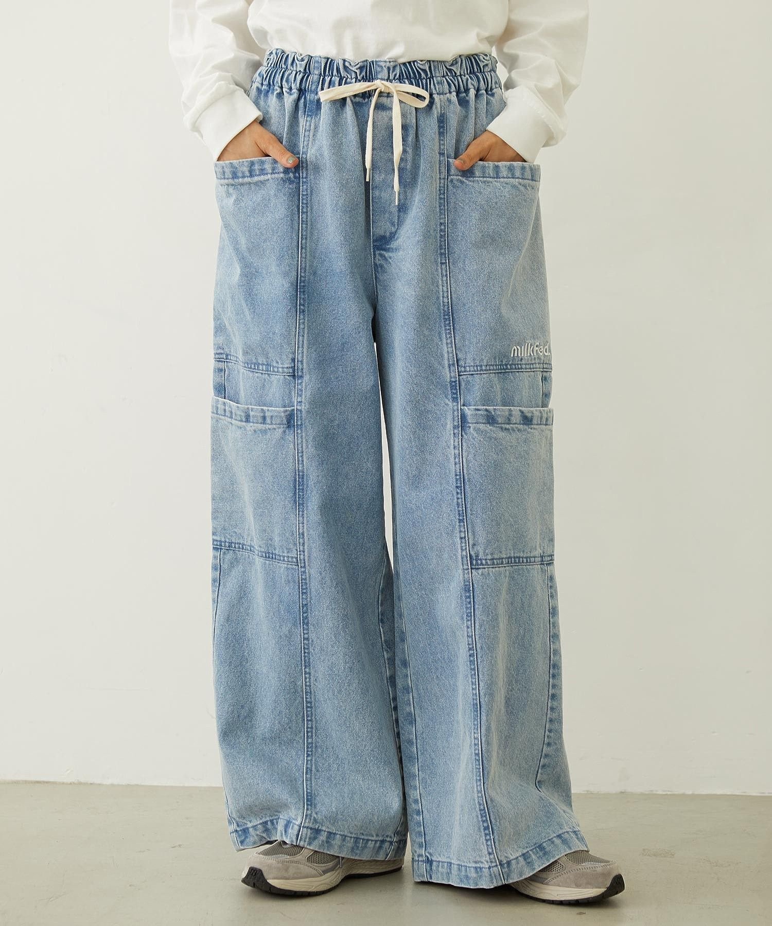MILKFED. BIG POCKET PANTS ミルクフェド パンツ その他のパンツ ネイビー ブルー