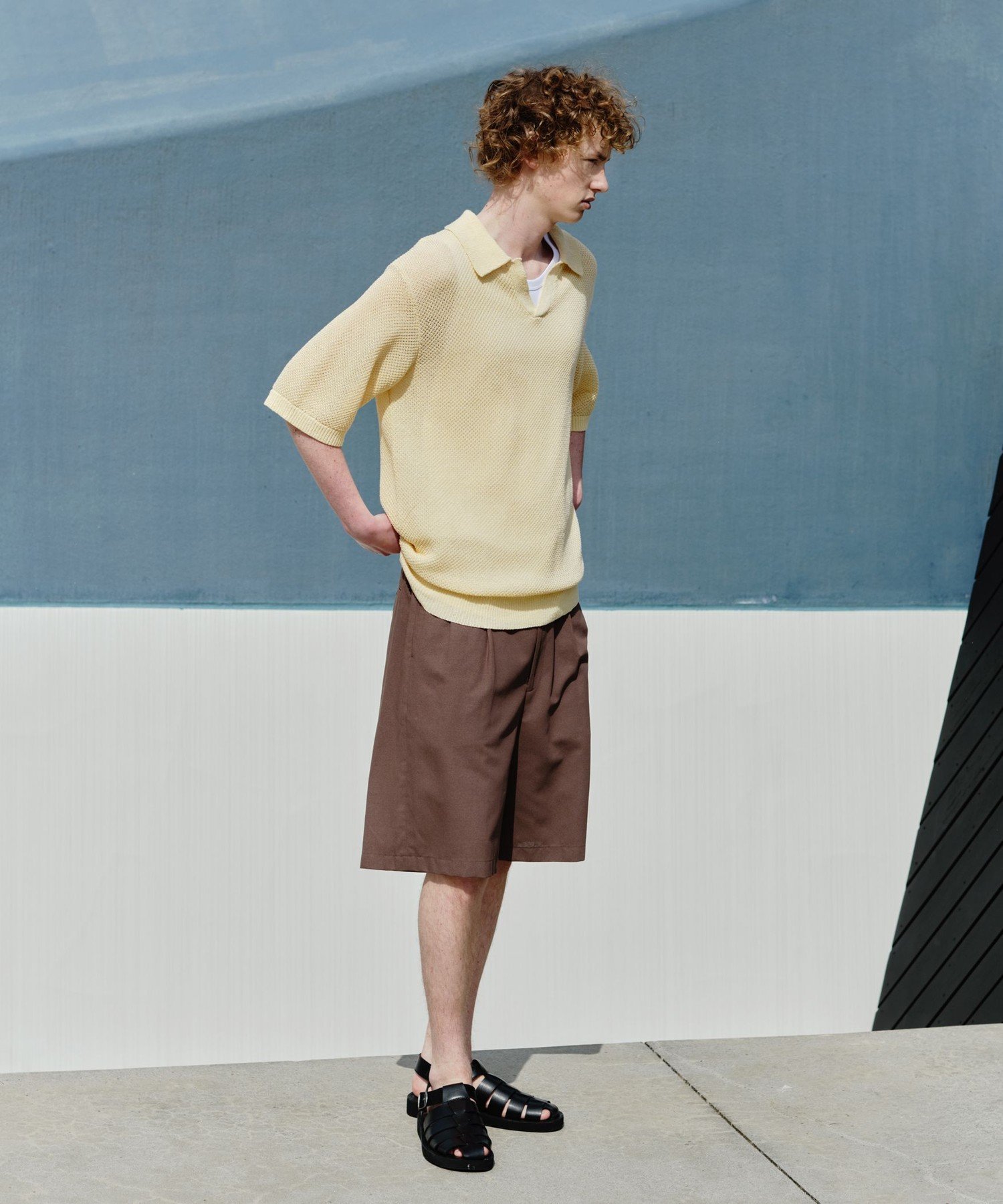 UNITED ARROWS green label relaxing TR 和紙 2プリーツ ショート パンツ ショーツ ユナイテッドアローズ グリーンレーベルリラクシング パンツ その他のパンツ グレー【送料無料】