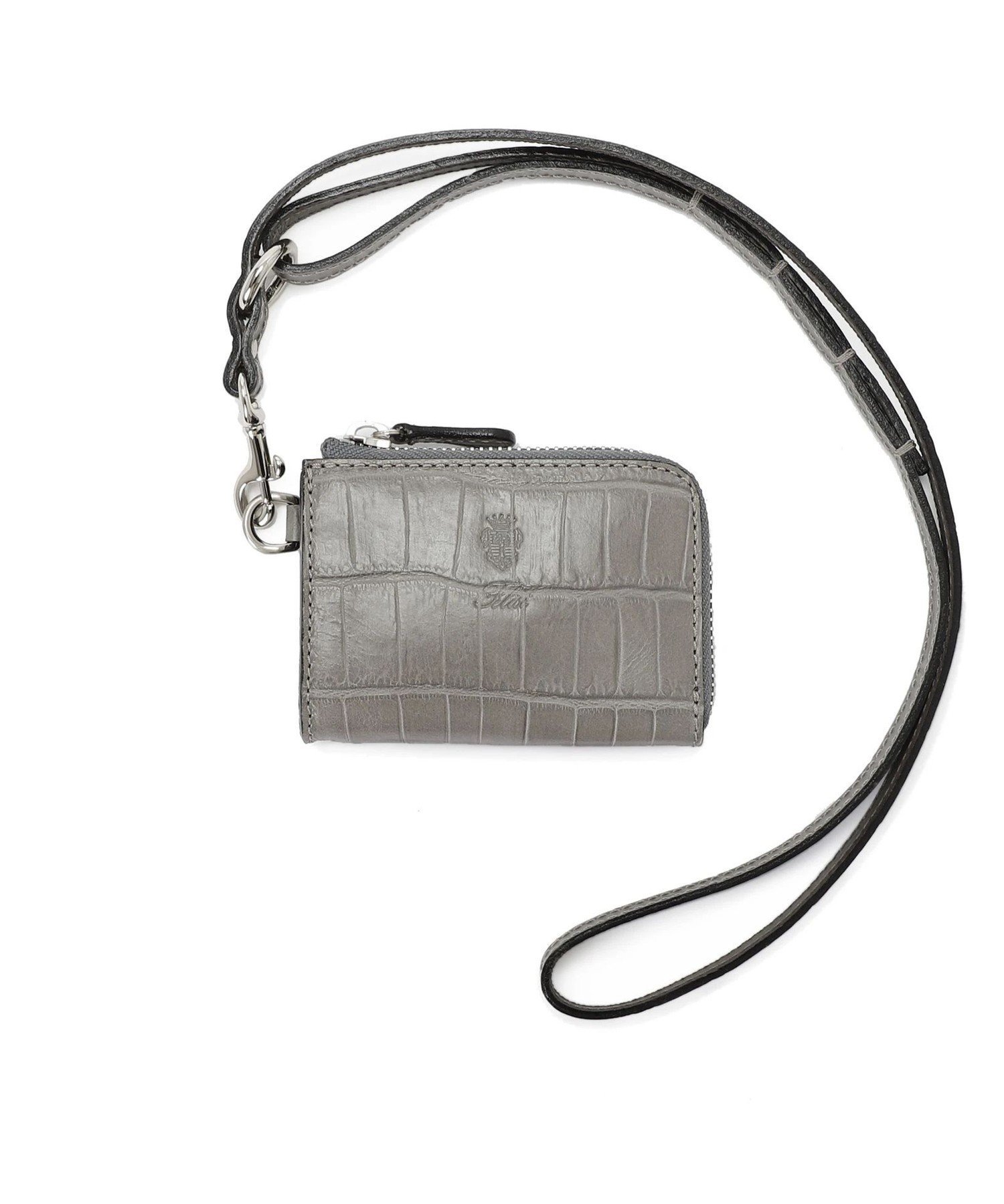 【SALE／30%OFF】Felisi クロコ型押し レザー ネックウォレット 1094/SA フェリージ 財布・ポーチ・ケース 財布 ベージュ ブラック ブルー【送料無料】