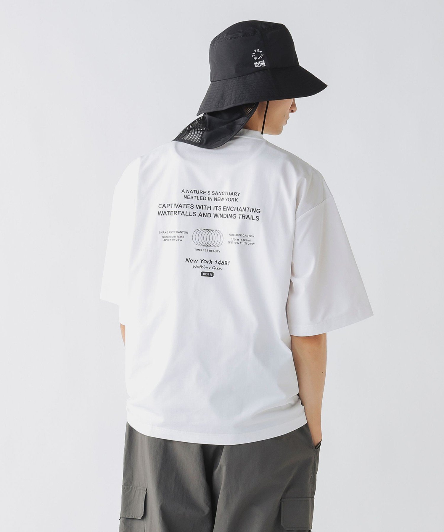 BEAMS HEART MEN テック ショートスリーブ ビッグ Tシャツ(吸水速乾・水陸両用) ビームス ハート トップス カットソー・Tシャツ ブルー ホワイト【送料無料】