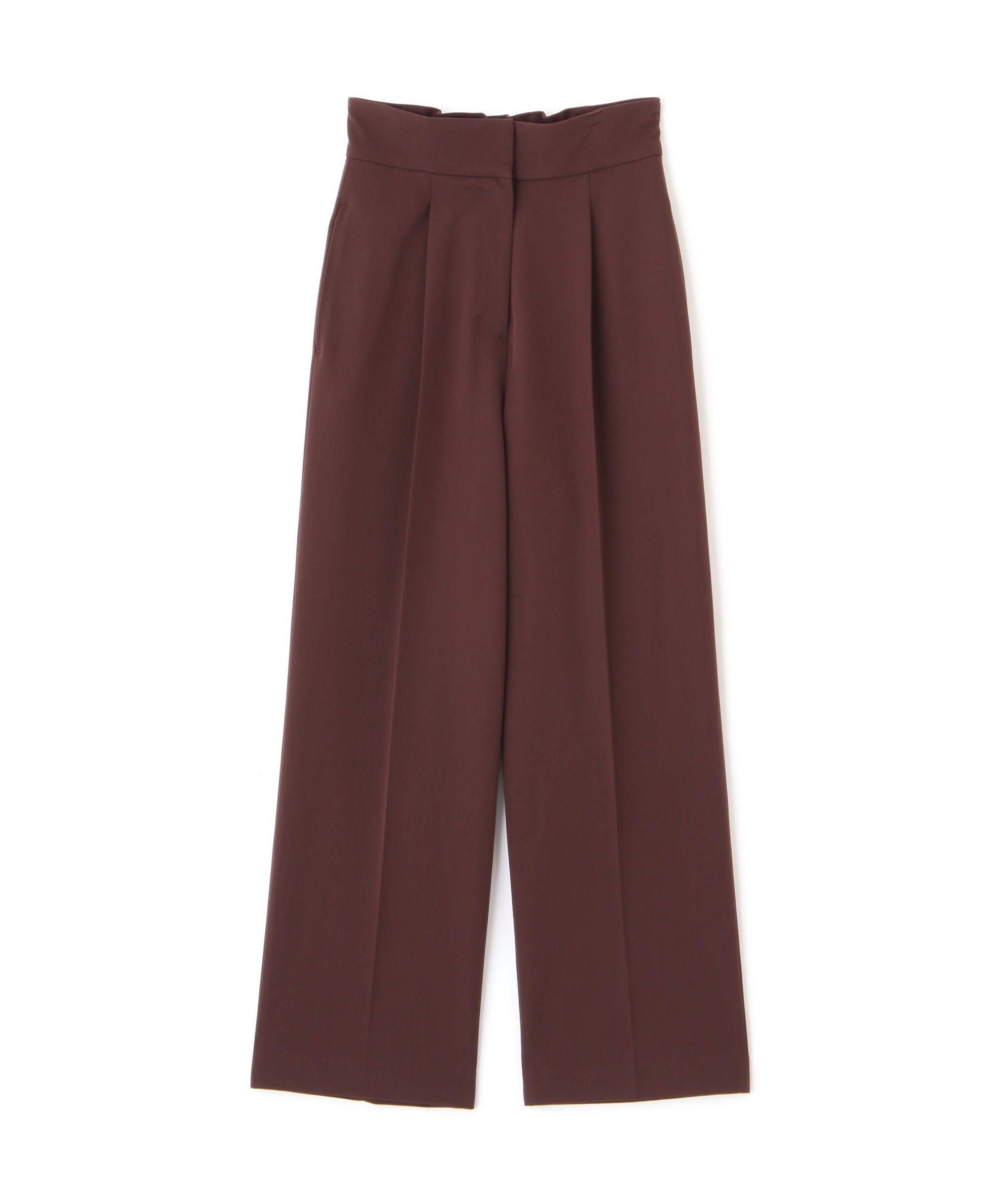 N. Natural Beauty Basic ハイウエストスラックスワイドパンツ《S Size Line》 エヌ ナチュラルビューティーベーシック* パンツ その他のパンツ グレー ブラウン