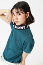 Jack Bunny!! ダブルフェイスカノコ半袖モックネックカットソー ジャックバニー トップス その他のトップス グリーン ホワイト ネイビー【送料無料】