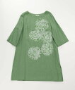 【SALE/70%OFF】TABASA リネンキャンバスチュニック タバサ ワンピース・ドレス チュニック ベージュ グリーン グレー【送料無料】