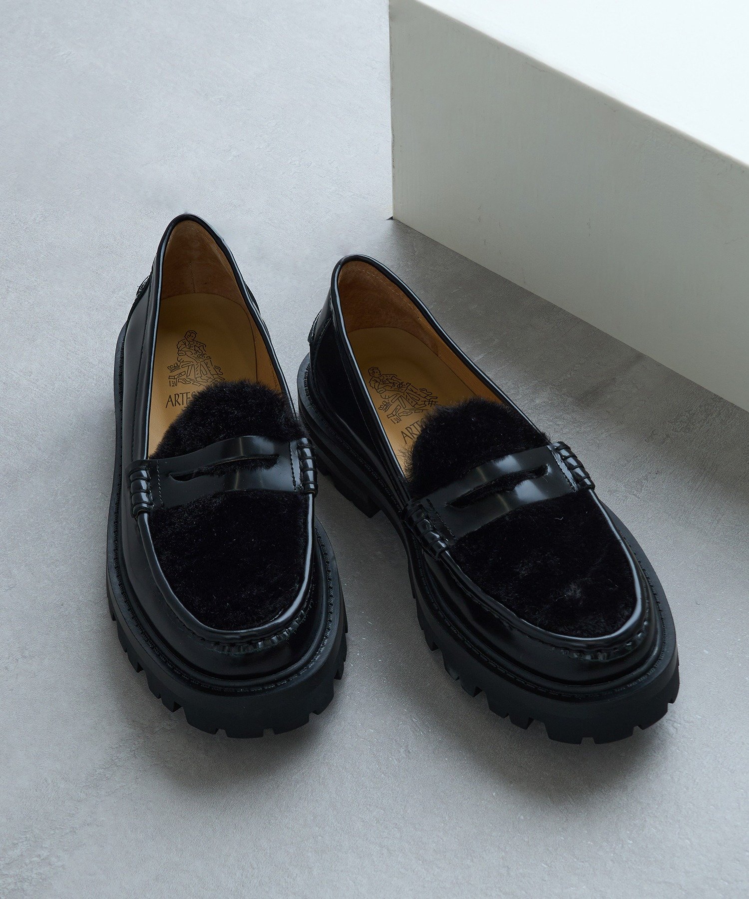 【SALE/10%OFF】ARTESANOS ARTESANOS/ファー付き厚底ローファー FLORENTIC/PRCOLINO GU12-526-FLPE カ...