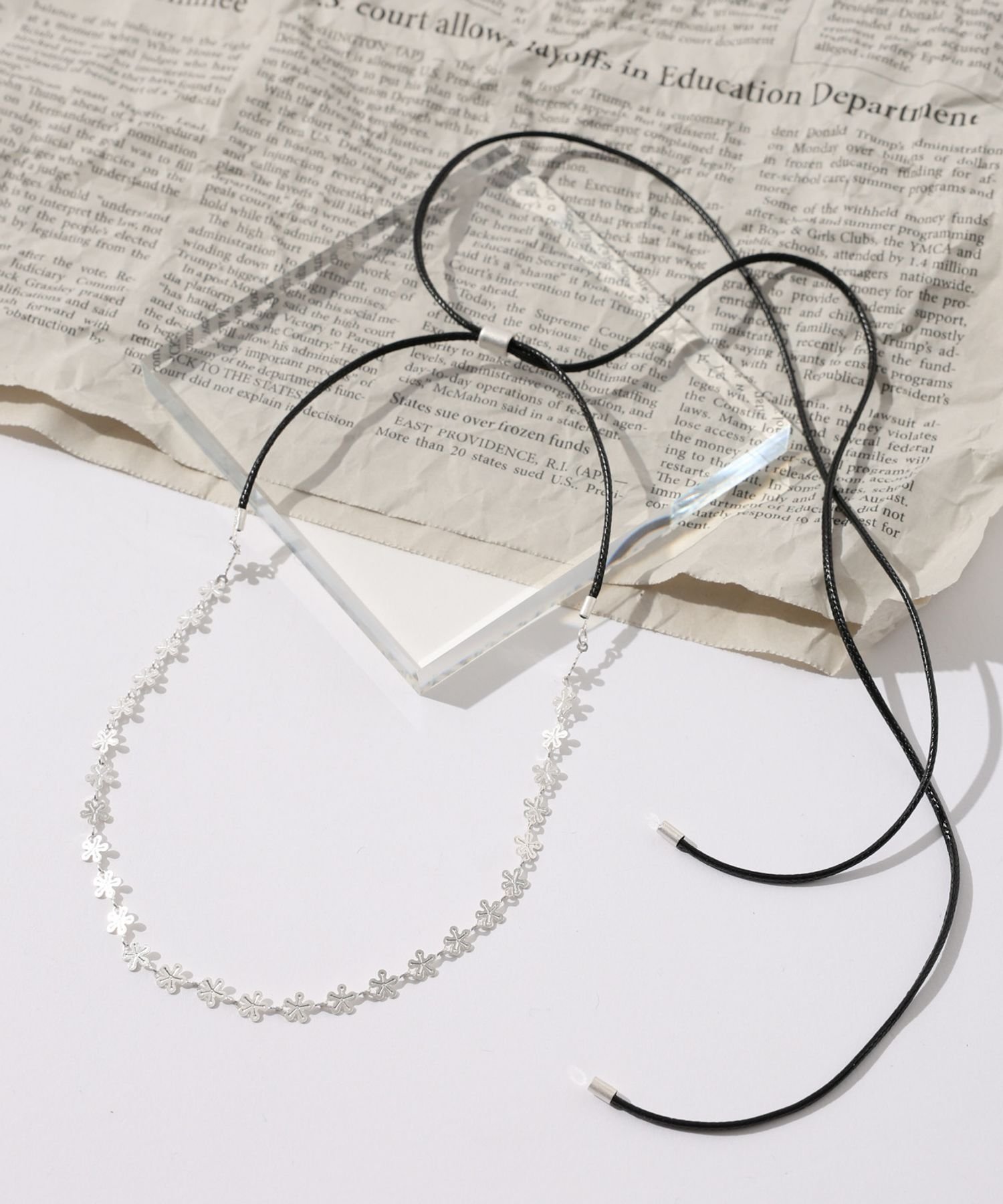 RAGEBLUE マルチWAY/フラワーネックレス レイジブルー アクセサリー・腕時計 ネックレス シルバー(4)