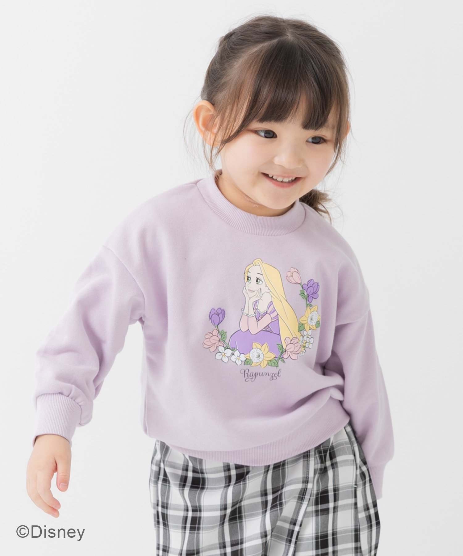 Disney ＜塔の上のラプンツェル＞裏毛トレーナー チルツー トップス スウェット・トレーナー ピンク パープルのサムネイル