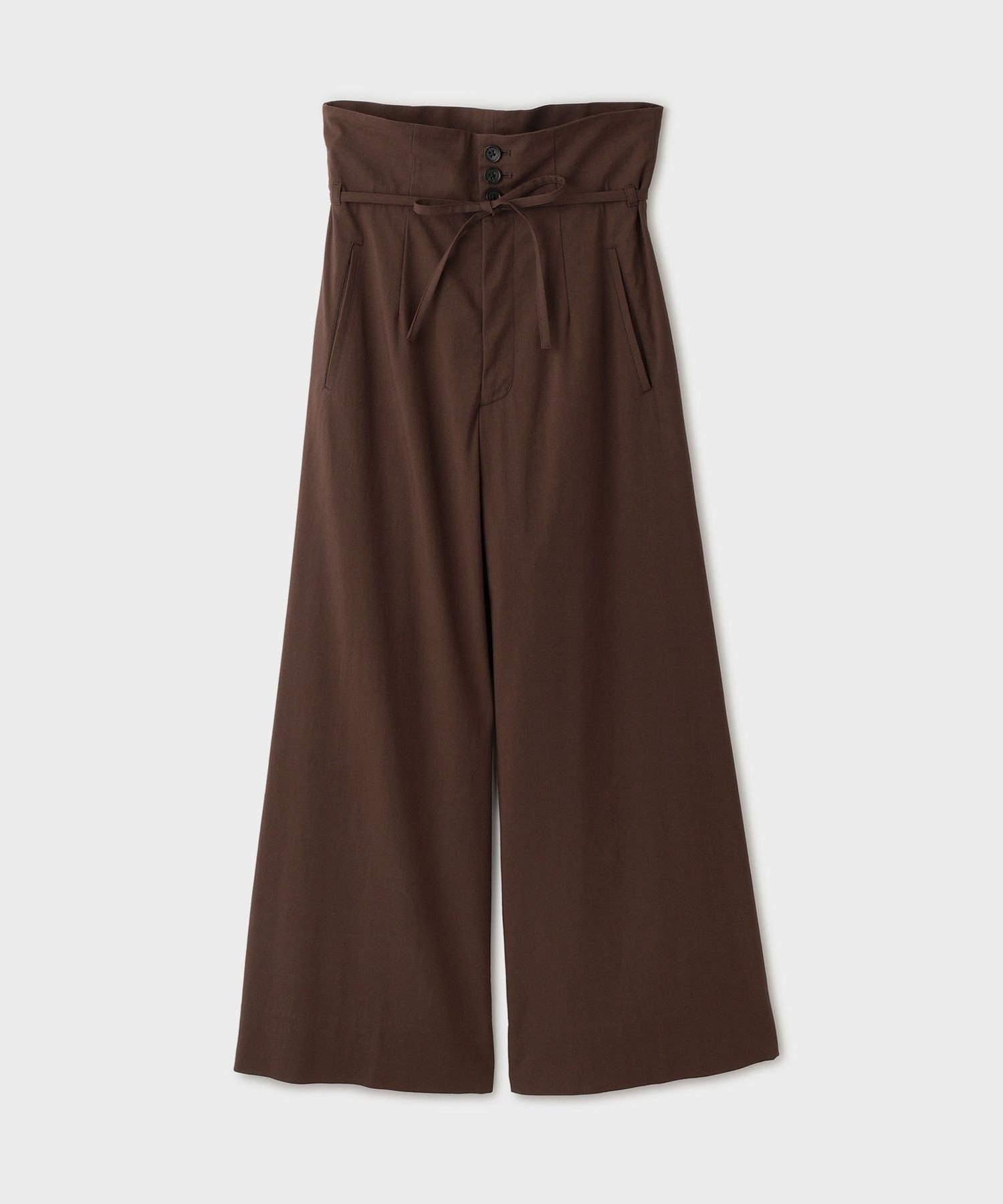 REALM 【一部店舗限定】【REALM(レルム)】HIGH WAIST PANTS｜ウエスト2WAYパンツ ロペ パンツ その他のパンツ カーキグリーン