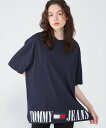 【SALE／40%OFF】TOMMY JEANS (M)TOMMY HILFIGER(トミーヒルフィガー)スケーターアーカイブグラフィックTシャツ トミーヒルフィガー トップス カットソー・Tシャツ ネイビー【送料無料】