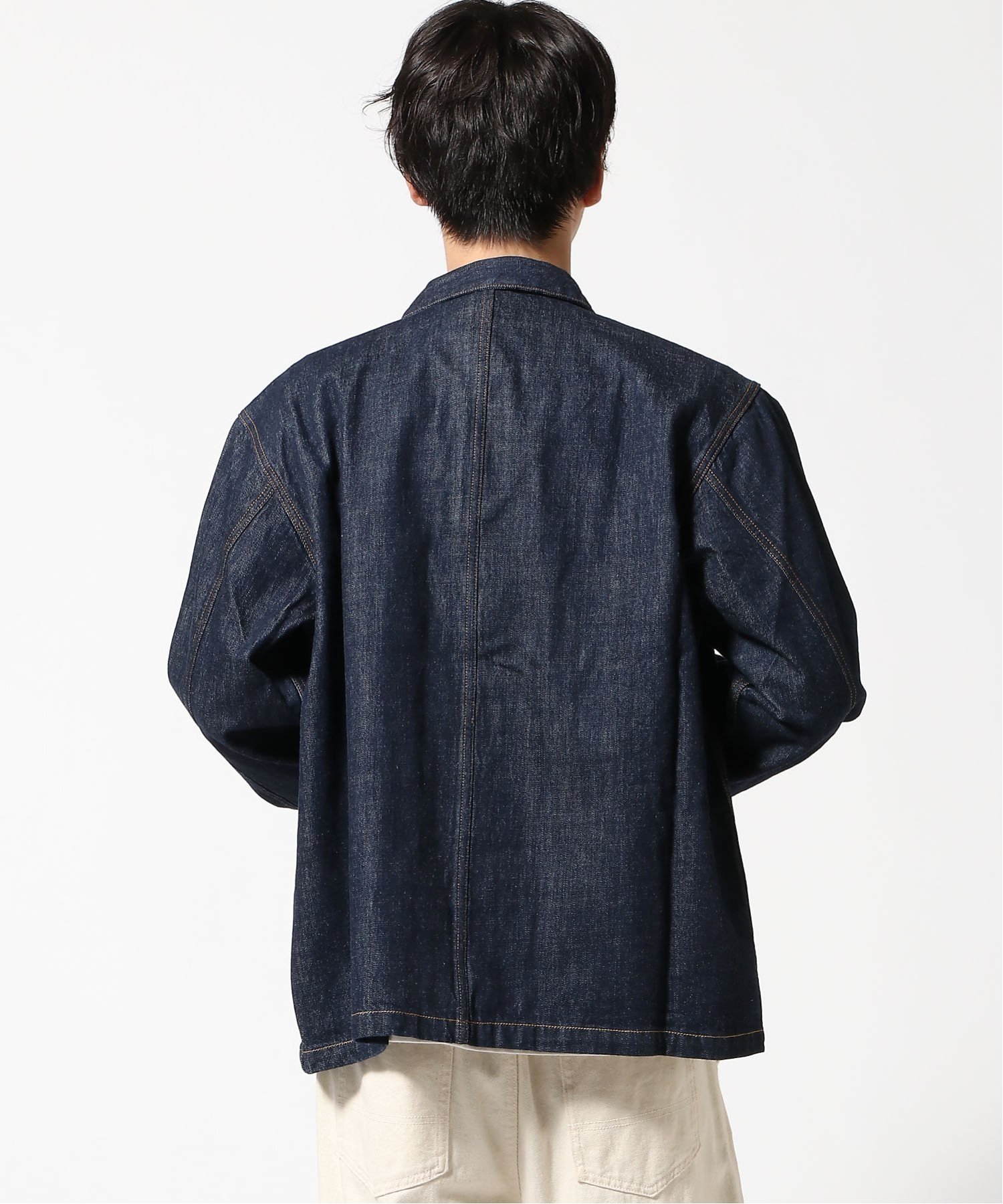Nudie Jeans Nudie Jeans/(M)Howle Chore Jacket ヒーローインターナショナル マーケット プレイス ジャケット・アウター デニムジャケット ネイビー【送料無料】