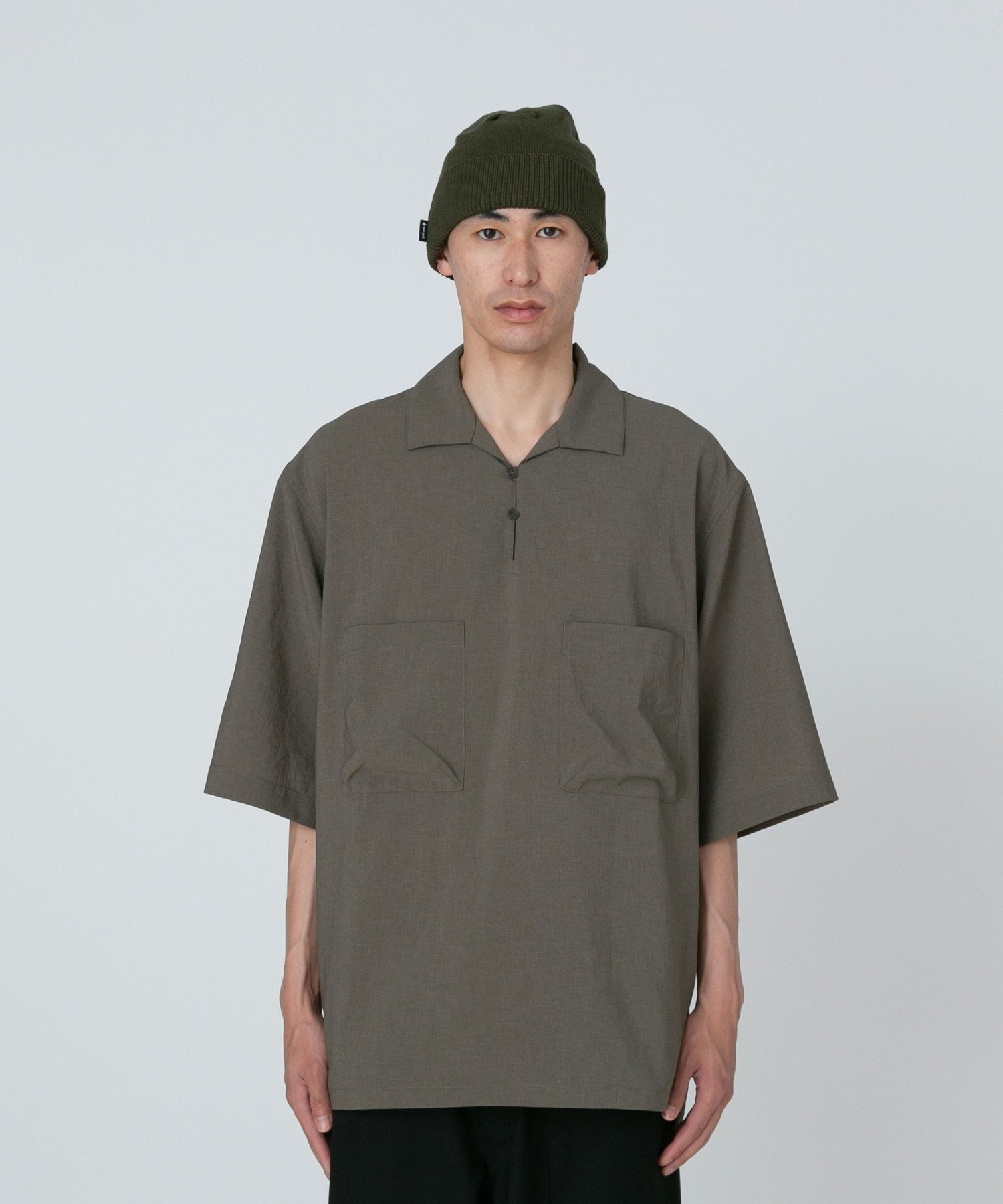 Pe Light Poplin Shirt スノーピーク トップス シャツ・ブラウス グリーン ネイビー ブラック