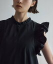 EMMEL REFINES <EMMEL REFINES>EM シャーリング フリル ノースリーブ ワンピース ユナイテッドアローズ グリーンレーベルリラクシン...