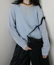 【SALE/10%OFF】BANICO 【BANICO】スクエアネックシアーニットトップス アイモハ トップス ニット ブルー グレー ホワイト【送料無料】