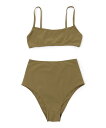 TOMORROWLAND GOODS LIDO undici high waist セパレートスイムスーツ トゥモローランド 水着・スイムグッズ 水着 カーキグ...