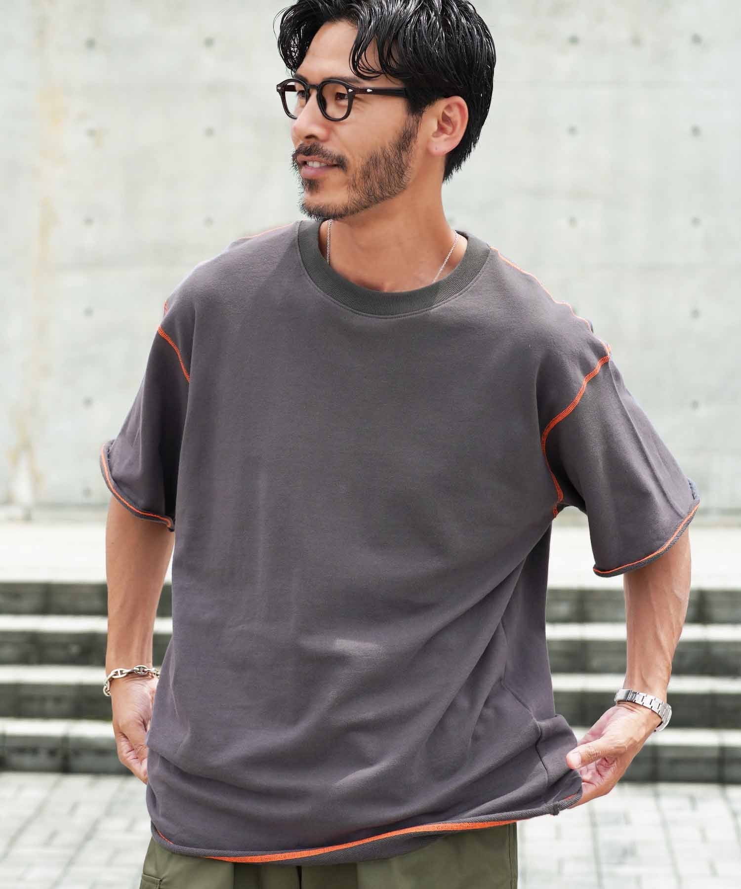JIGGYS SHOP SELECT カットオフ ライトスウェット 半袖Tシャツ 26SS ジギーズショップ トップス カットソー・Tシャツ グレー ブラック ネイビー ベージュ