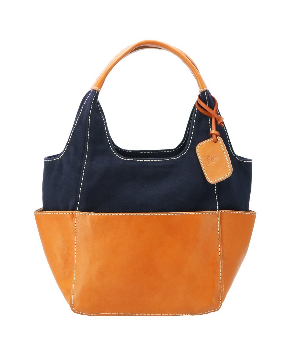 BACKYARD FAMILY fes フェス 47851 キャンバス素材 コンビハンドバッグ ローラ バッグ トートバッグ ネイビー カーキグリーン