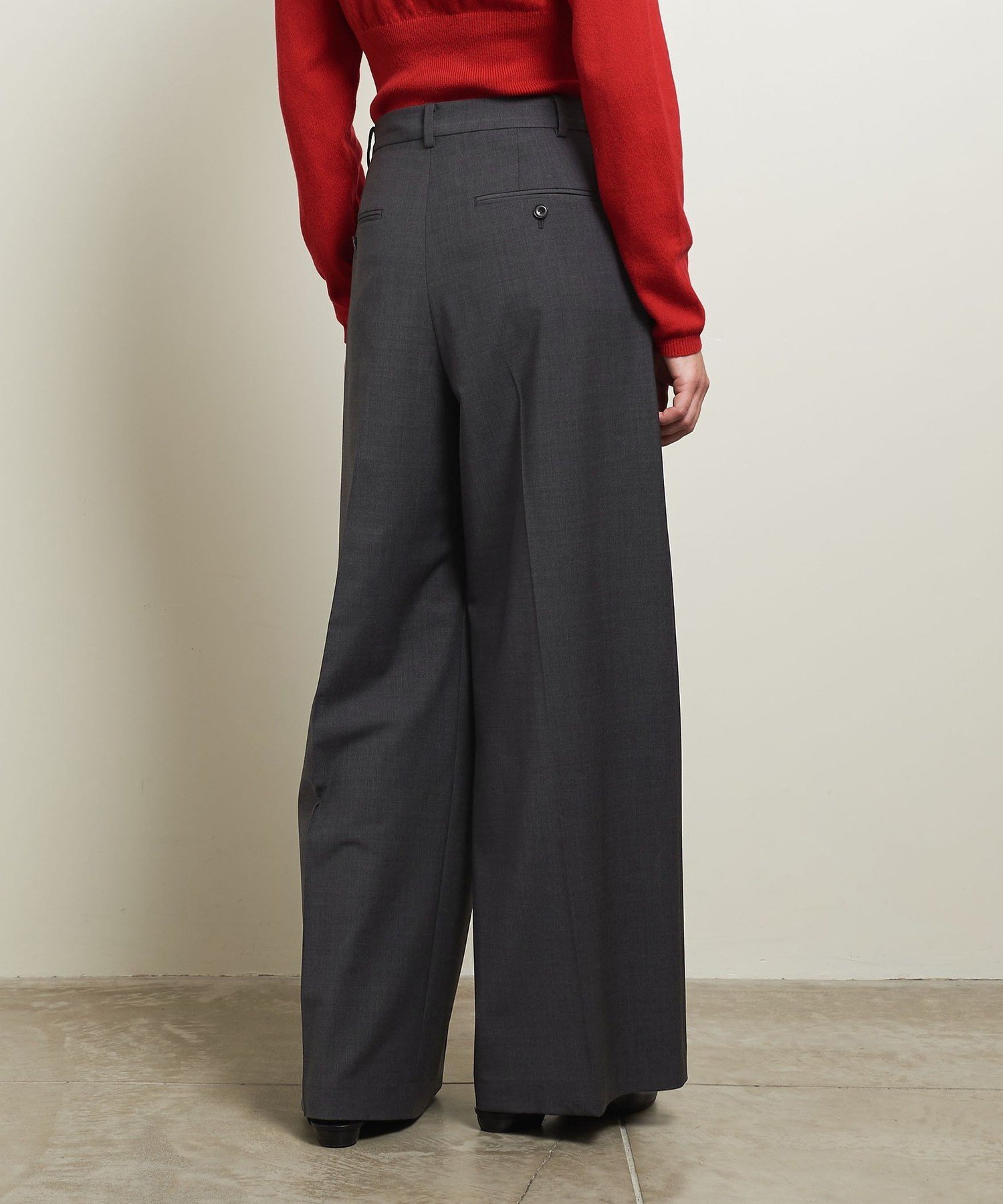 【SALE／70%OFF】ATTISESSION ＜ATTISESSION＞ツイルトロピカル タック ワイドパンツ ユナイテッドアローズ アウトレット パンツ その他のパンツ ブラウン グレー【送料無料】