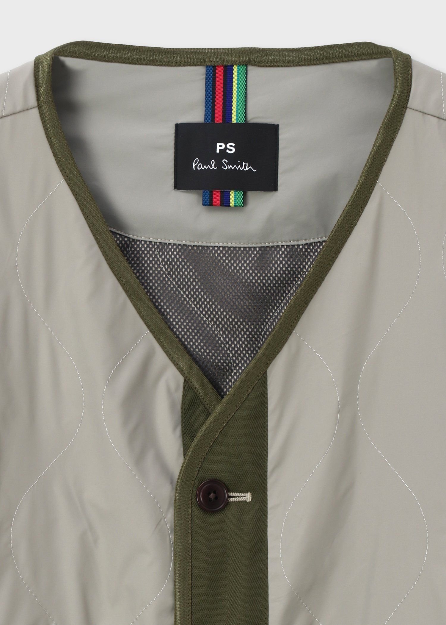 PS Paul Smith ミリタリーナイロン ノーカラーブルゾン ポール・スミス ジャケット...