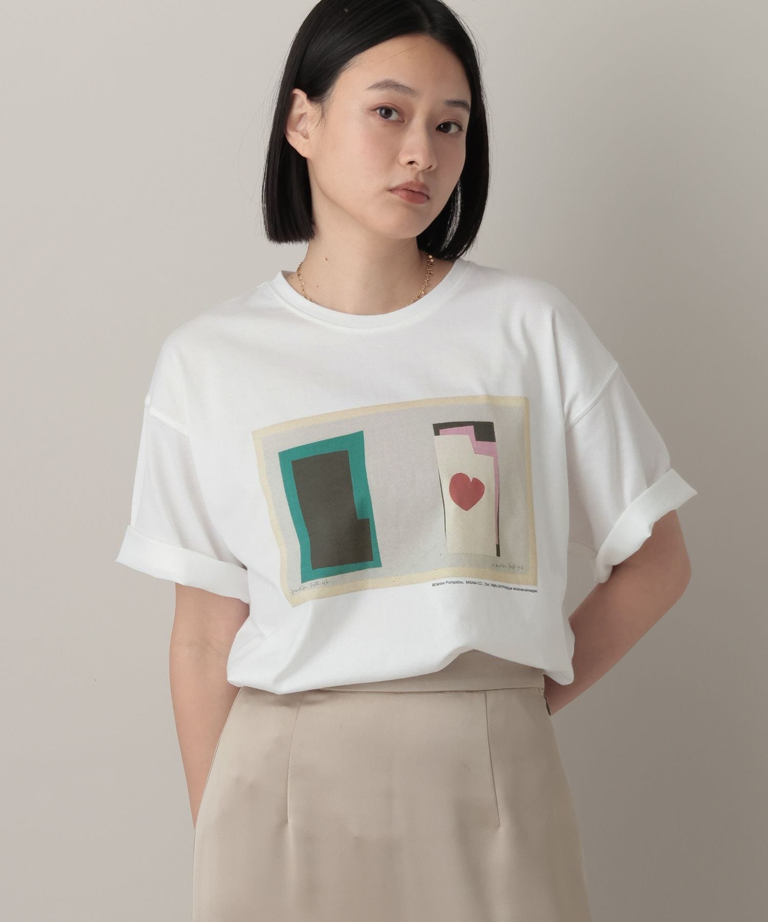A part by HenriMatisse_Tシャツ アパートバイ トップス カットソー・Tシャツ ホワイト【送料無料】