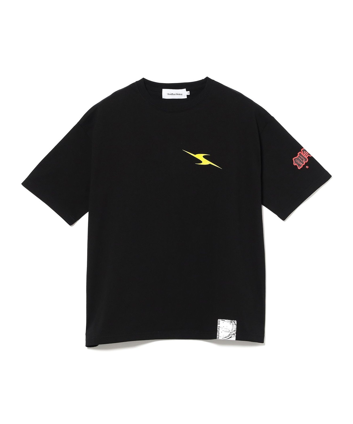 BEAMS T SauRas Being / BB TEE ビームスT トップス カットソー・Tシャツ ブラック【送料無料】