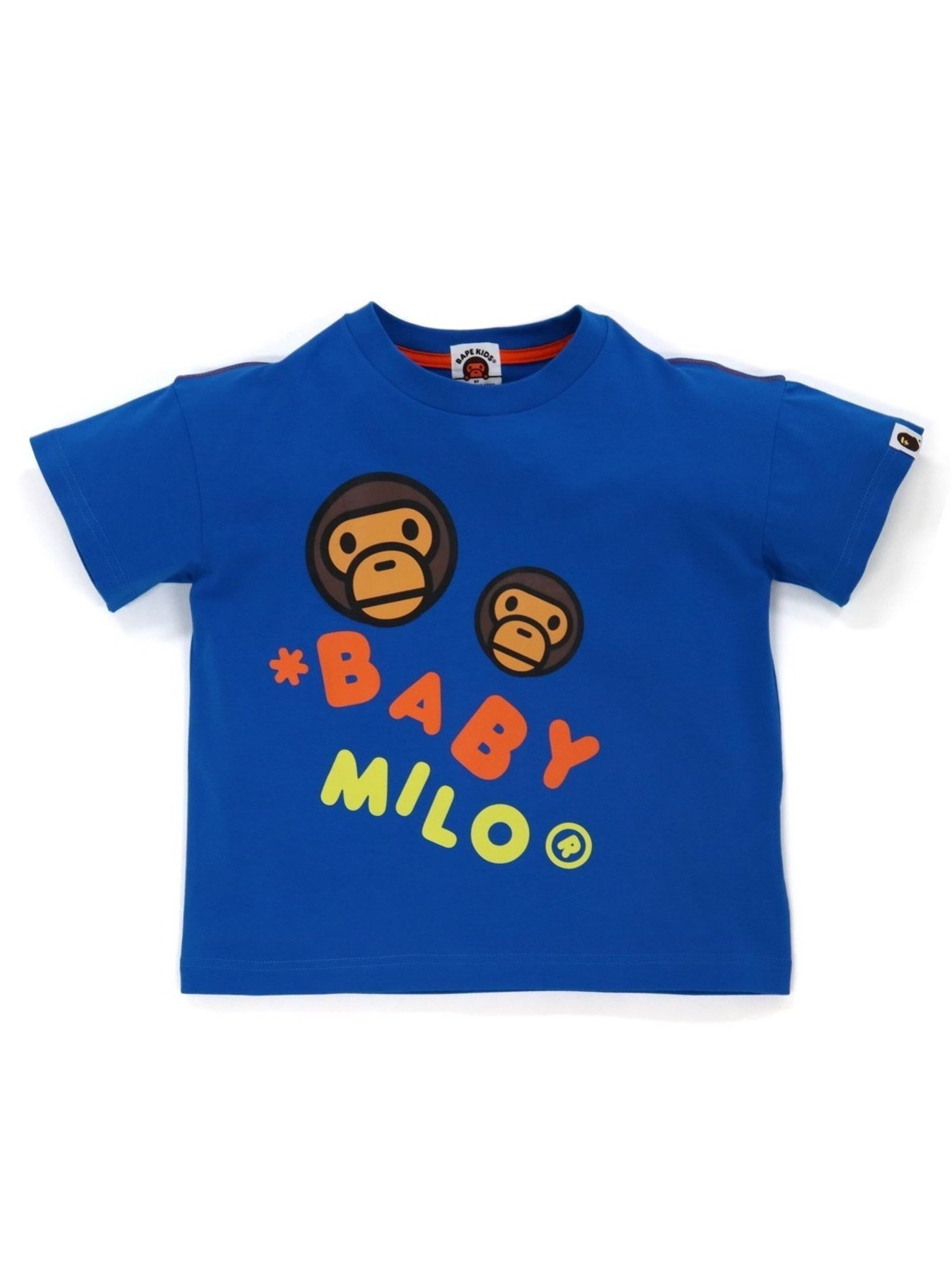 A BATHING APE BABY MILO LOOSE FIT TEE K ア ベイシング エイプ トップス カットソー・Tシャツ ブルー イエロー【送料無料】のサムネイル