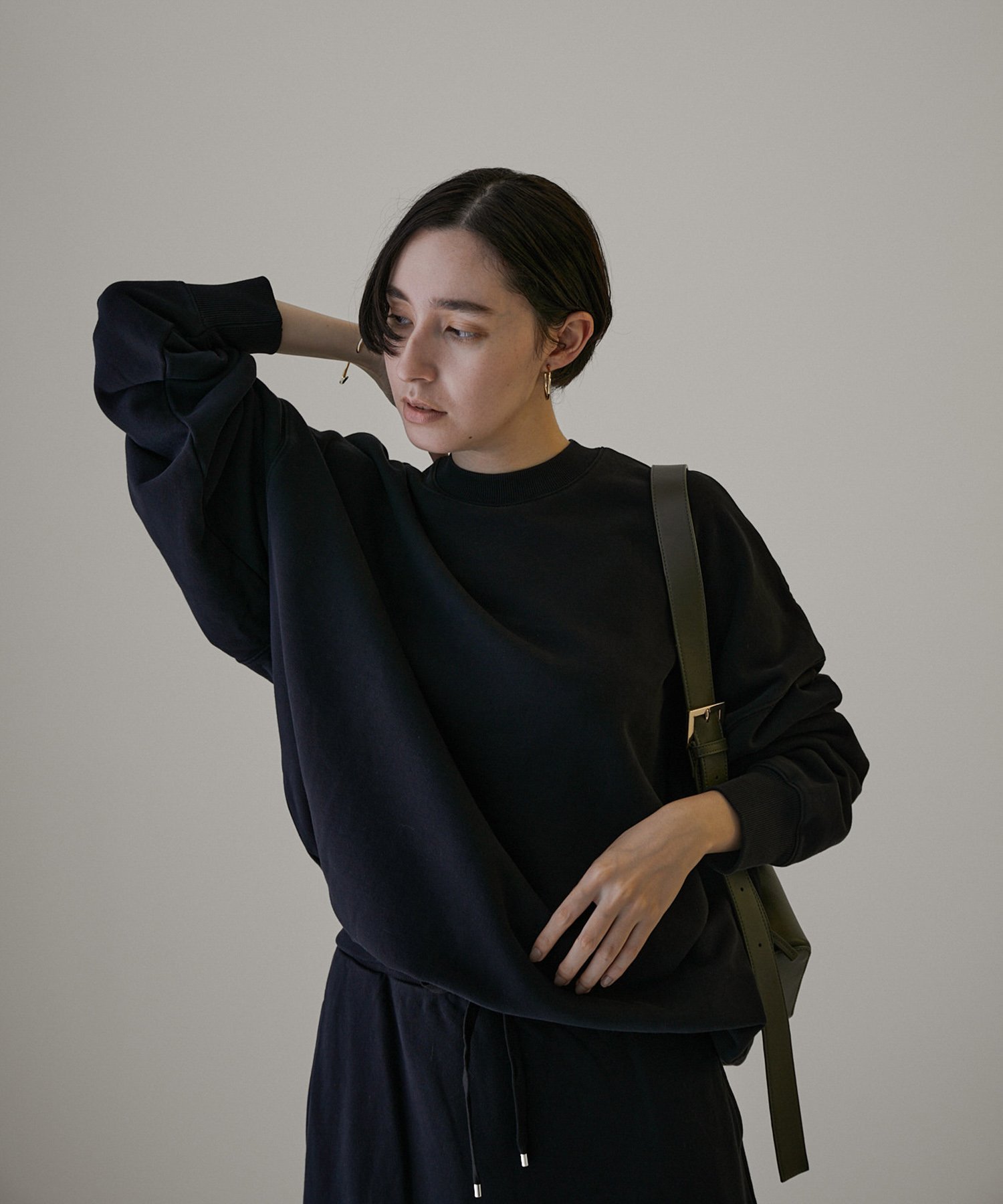 SALON adam et rope' 【WEB限定】ビッグスウェット【洗える・セットアップ対応】 サロン アダム エ ロペ トップス スウェット・トレーナー ブラック グレー ピンク【送料無料】