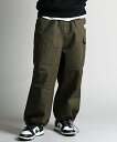 GALLIS ADDICTION (M)GALLIS ADDICTION/GA TWILL WIDE-CARGO PANTS ジャックローズ パンツ カーゴパンツ カーキ ブラック ブラウン ホワイト【送料無料】