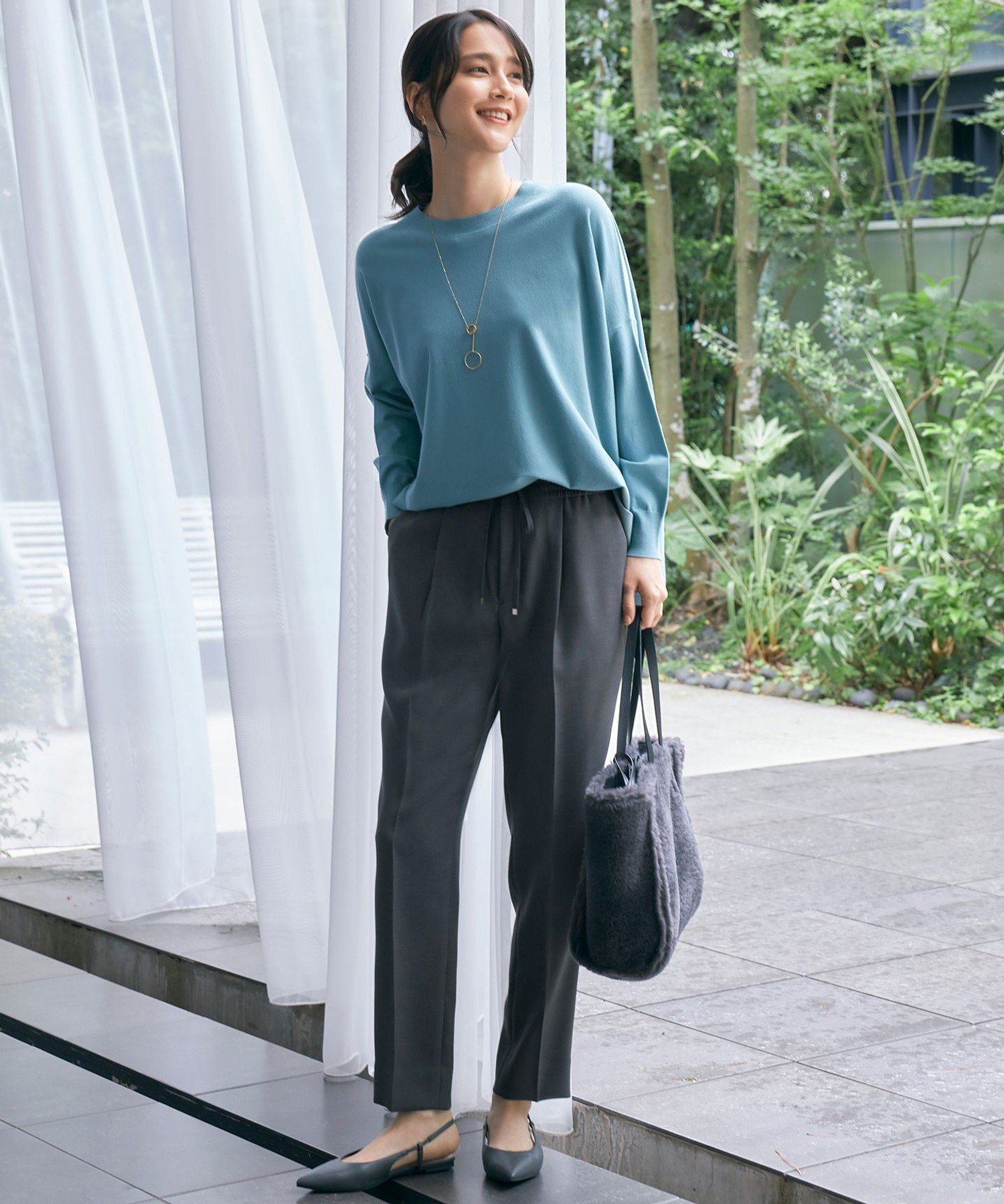 自由区 ロゴリング ネックレス ジユウク アクセサリー・腕時計 ネックレス ゴールド【送料無料】 stylife-14765386 Rakuten Fashion サンプル画像2