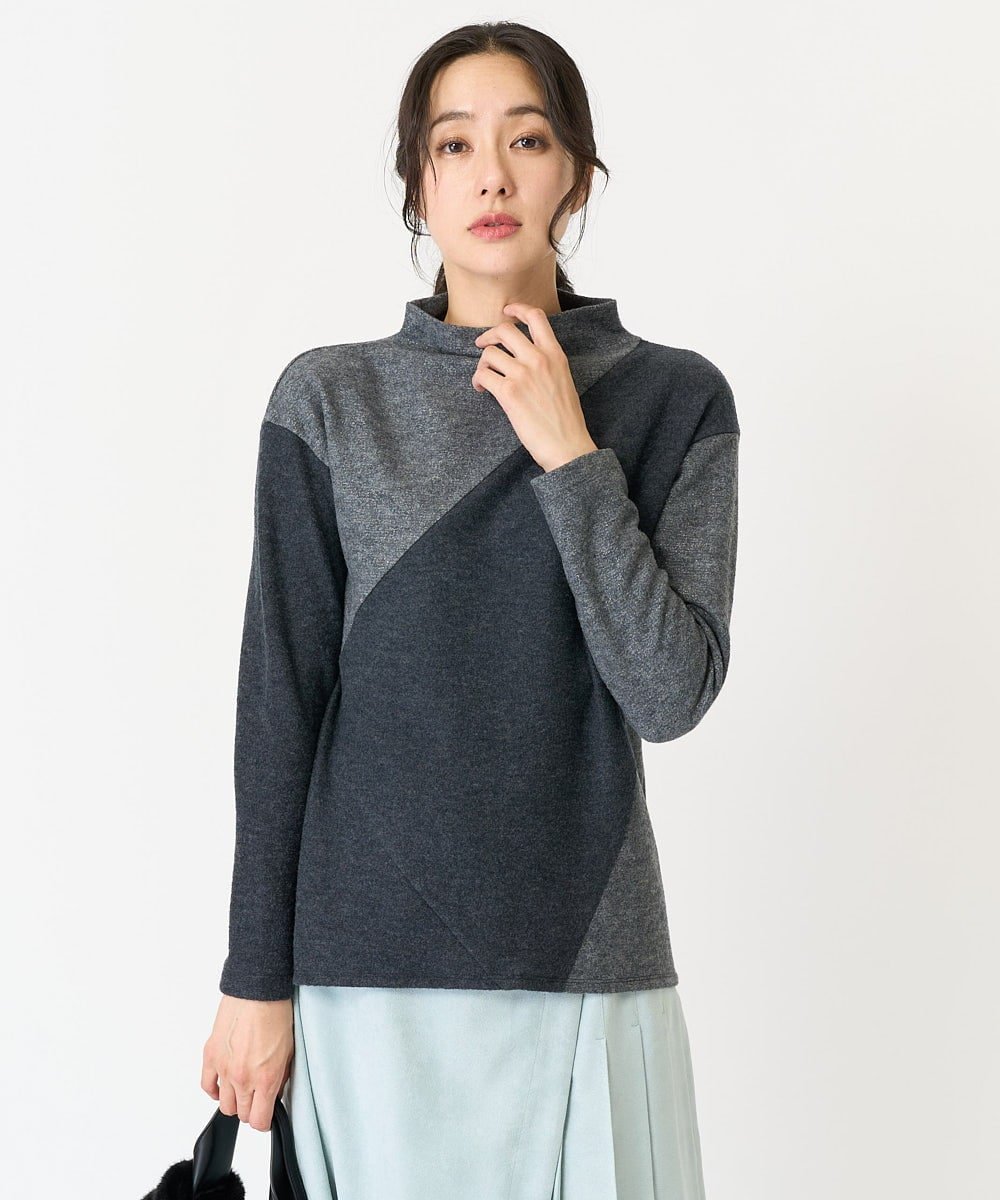 【SALE/50%OFF】GEORGES RECH ループラメAラインジャージープルオーバー ジョルジュ・レッシュ トップス カットソー・Tシャツ グレー【送料...